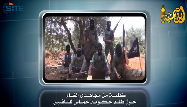 Syrian Jihadists Support Salafi Jihadists in Gaza.jpg