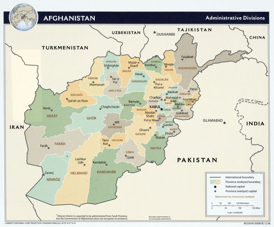 Afghanistan Map 