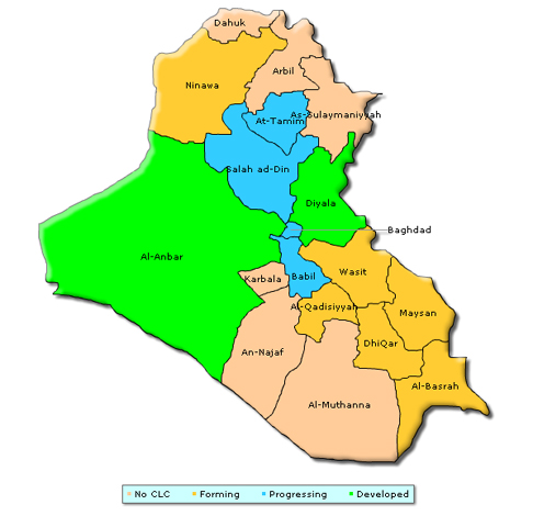 maps of iraq