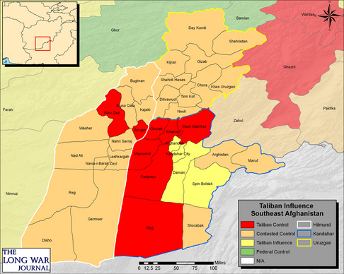 map of afghanistan region. Click map for full view.