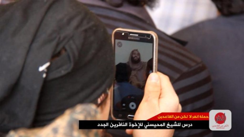 16-04-25 Photo from campaign w Muhaysini in phone
