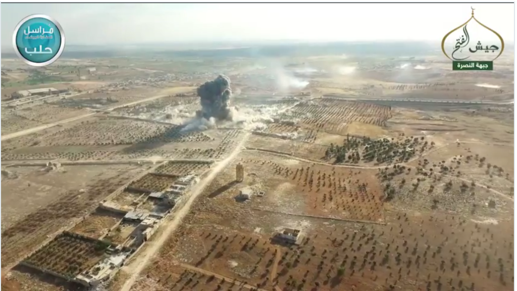 16-05-06 Al Nusra drone footage of VBIED attack