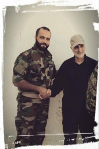 Qassem Soleimani with SAA Tiger Forces Commander Major General Duraid Abu Ammar, reportedly on September 6. 