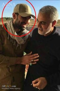 IRGC-QF chief Qassem Soleimani, right, and AAH commander Mohammad-Bagher Soleimani. 