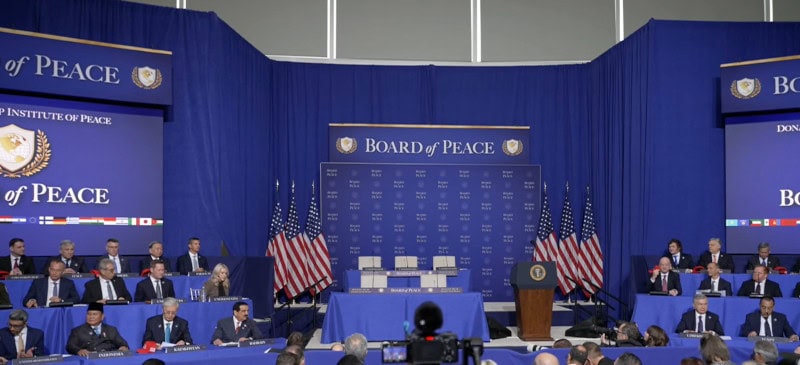 Stabilization force and funding pledged for Gaza at Board of Peace meeting