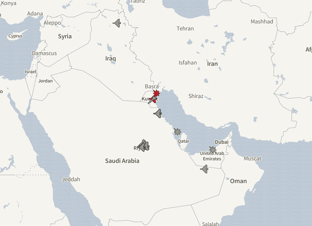 Iran and proxies continue attacking energy facilities, residential areas, and Arab capitals (March 24–27 updates)